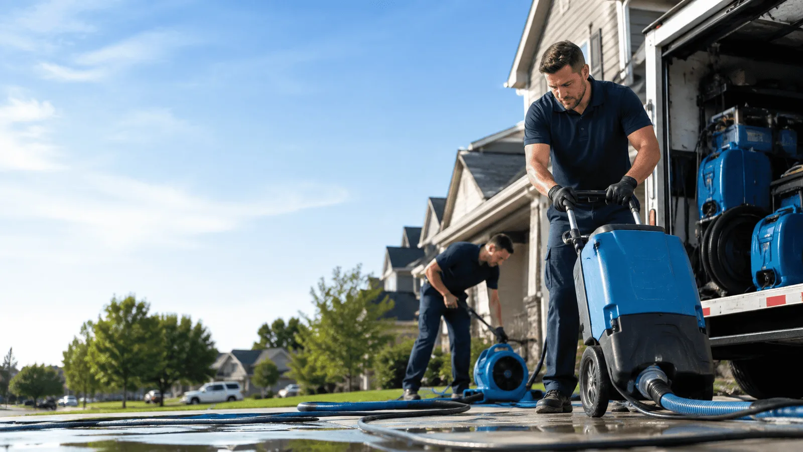 Dehumidification being performed in Villa Rica, GA